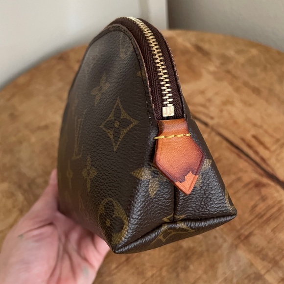 Louis Vuitton Cosmetic Pouch PM Monogram Canvas Travel Pouchette Clutch M47515 - Picture 4 of 12